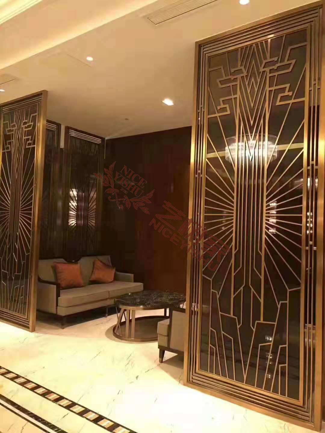 鋁藝雕刻屏風